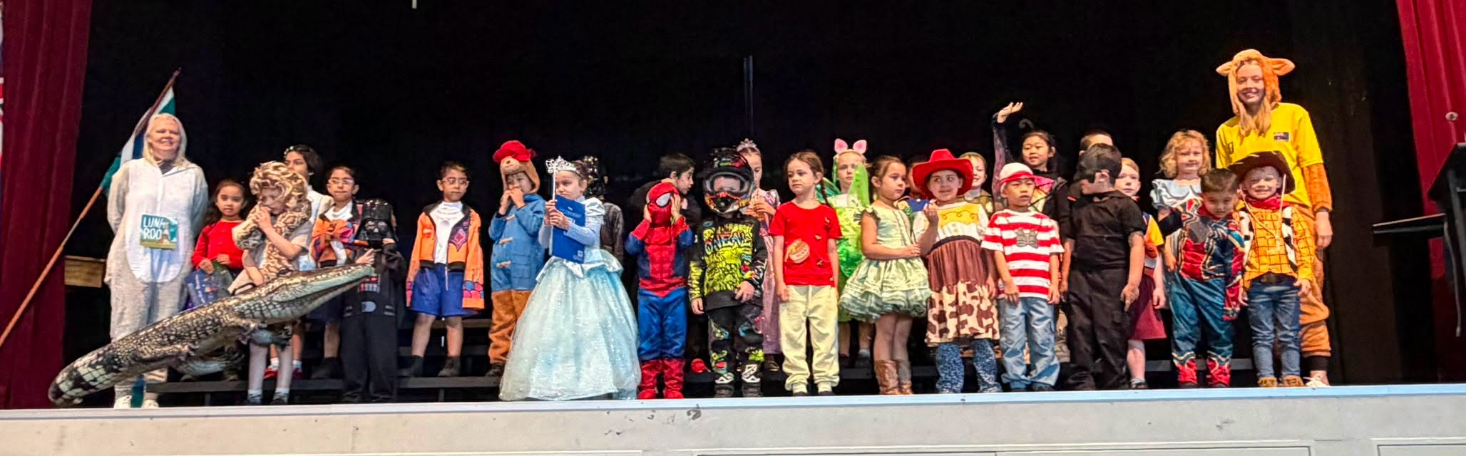 Prep students parading their Book Character costumes &copy; St Bernardine's School